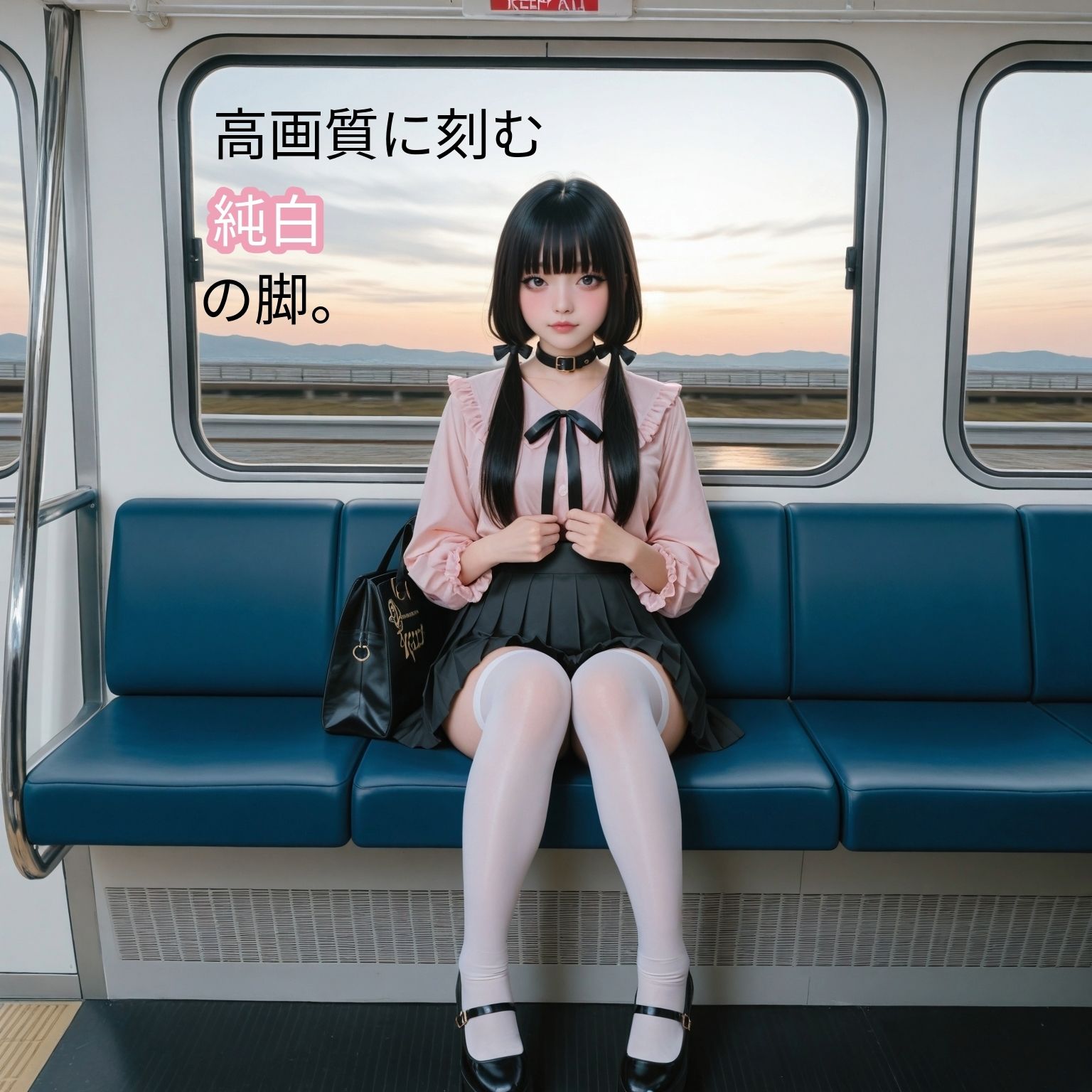 【白ニーハイ】地雷系女子の叡智な1日【実写系】 - サンプル画像 1