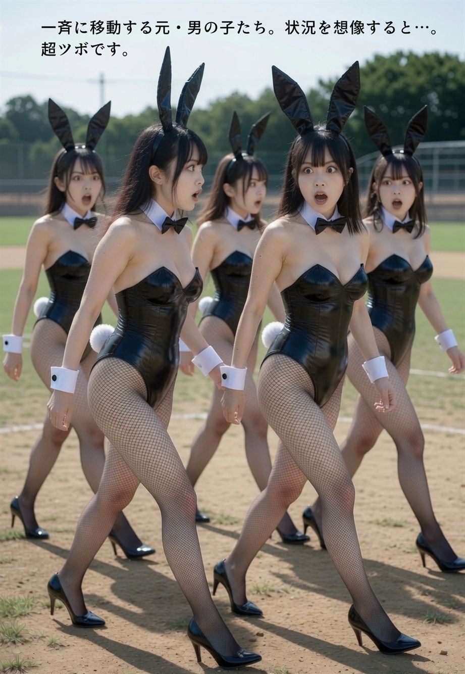 【衝撃！】バニーガールにされていく男たち  画集 - サンプル画像 3
