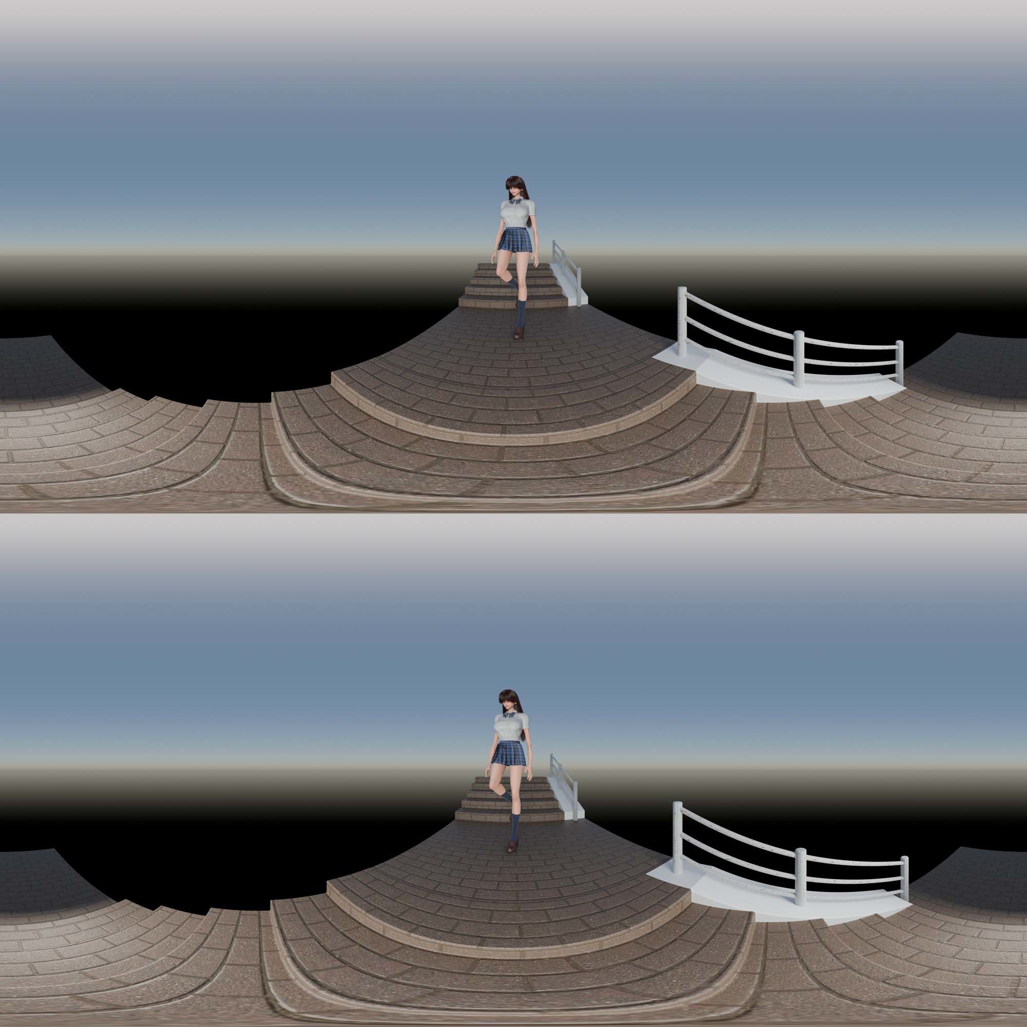 3D VR-CG（静止画）集 〜キミをみつめるだけの目になりたい〜【4K高画質 / VR専用10枚】 - サンプル画像 1