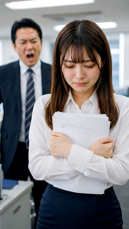 AIDOLよしこ ぶっかけシリーズvol.3 社内で仕事のミスをしたよしこに顔射3連発＋アヘ顔生挿入！ - サンプル画像 1