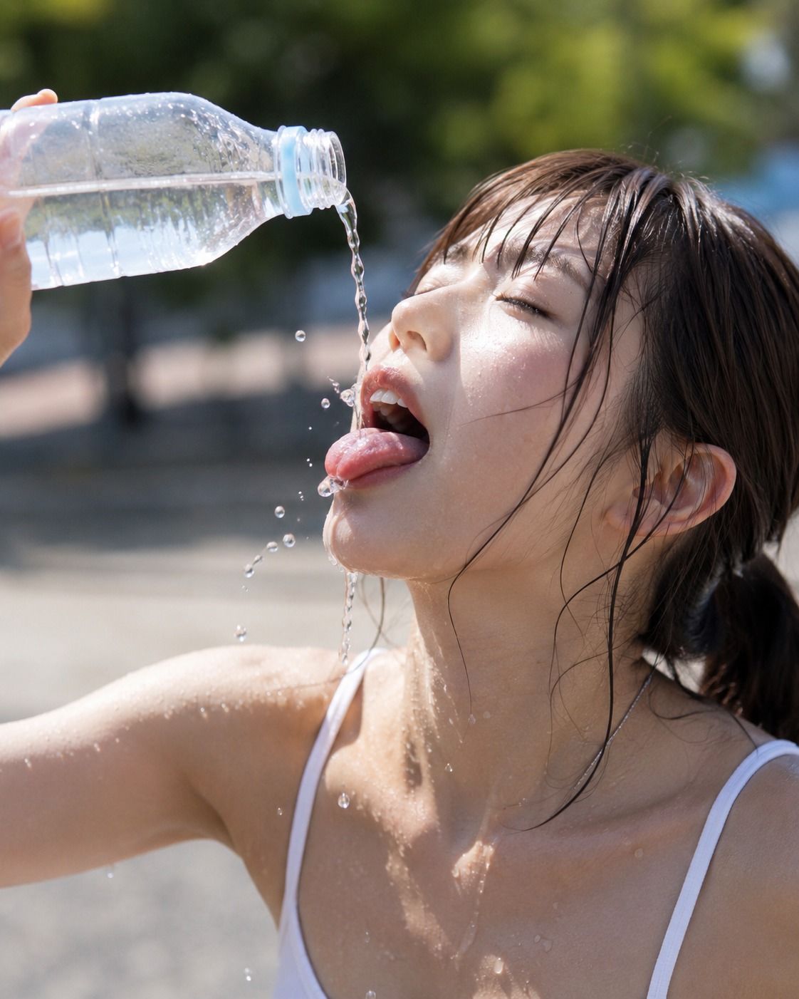 ごくり。飲む美女 / Gokuri: Drinking Beauties - サンプル画像 1