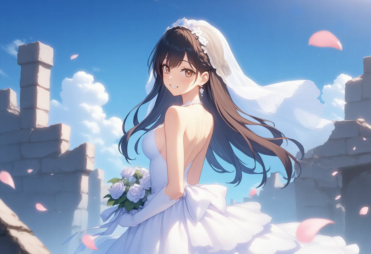 美少女図鑑  穢されたウェディングドレス - サンプル画像 1