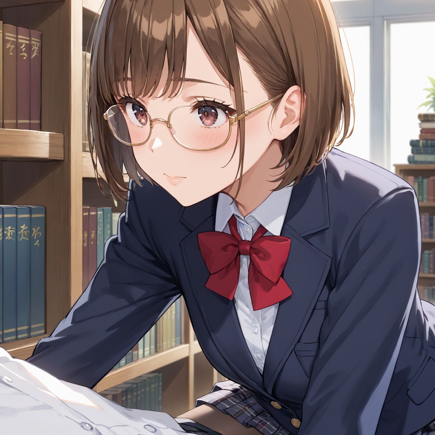 学園性活！図書委員と官能的な秘め事8【メガネ美少女の厳選CG280枚収録】スマホ向け - サンプル画像 3