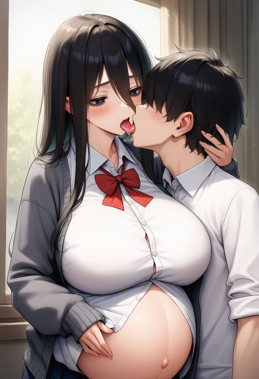 エロい体の陰キャクラスメートとsexして妊娠させて出産させてを2回 - サンプル画像 7