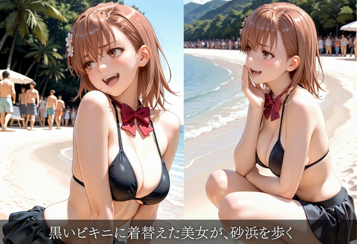 美女がビーチで催●肉便器化 〜羞恥・妊娠・絶望の記録〜 - サンプル画像 2