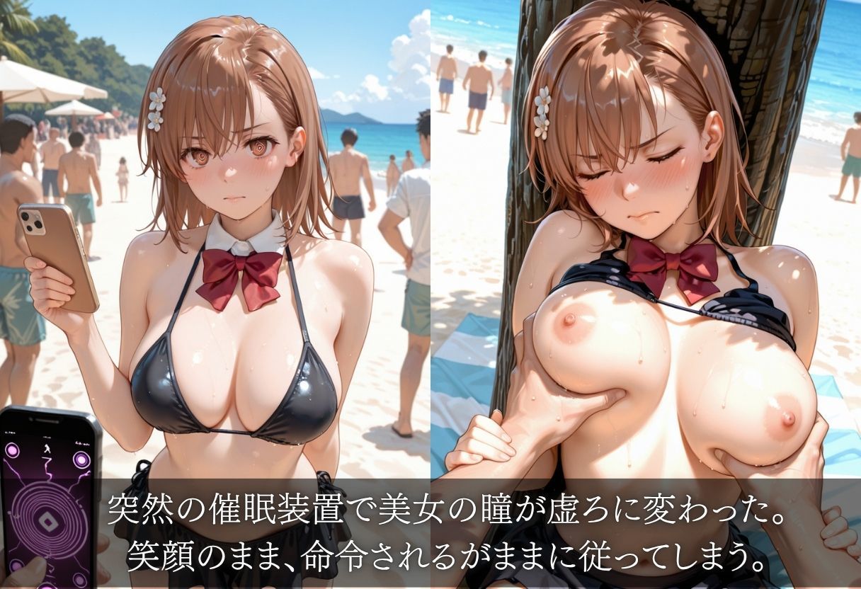 美女がビーチで催●肉便器化 〜羞恥・妊娠・絶望の記録〜 - サンプル画像 4