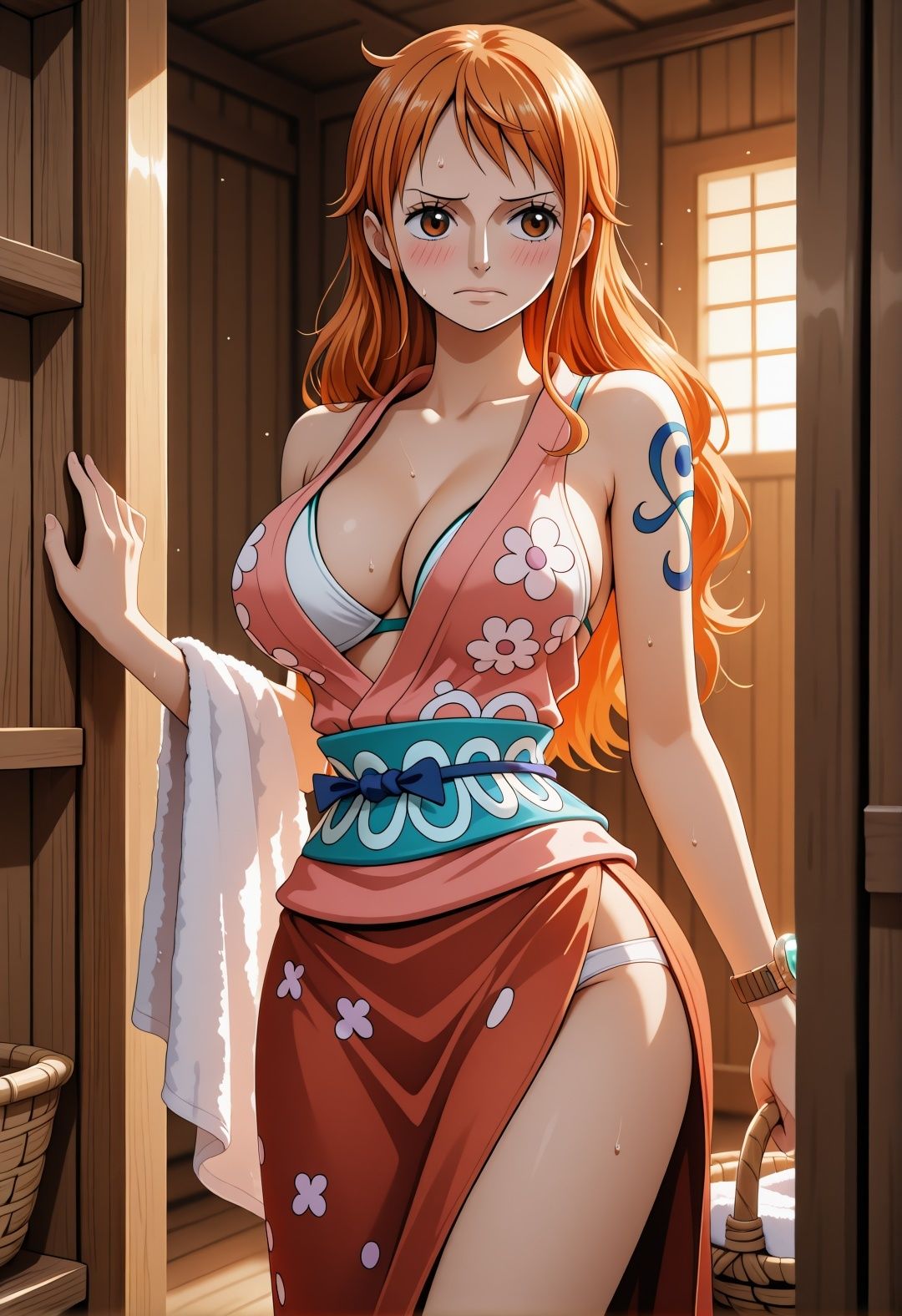 O〇E PI〇CE ナ〇温泉旅館凌●パロディ 巨乳美女が混浴調教セックス中出し290枚 - サンプル画像 1