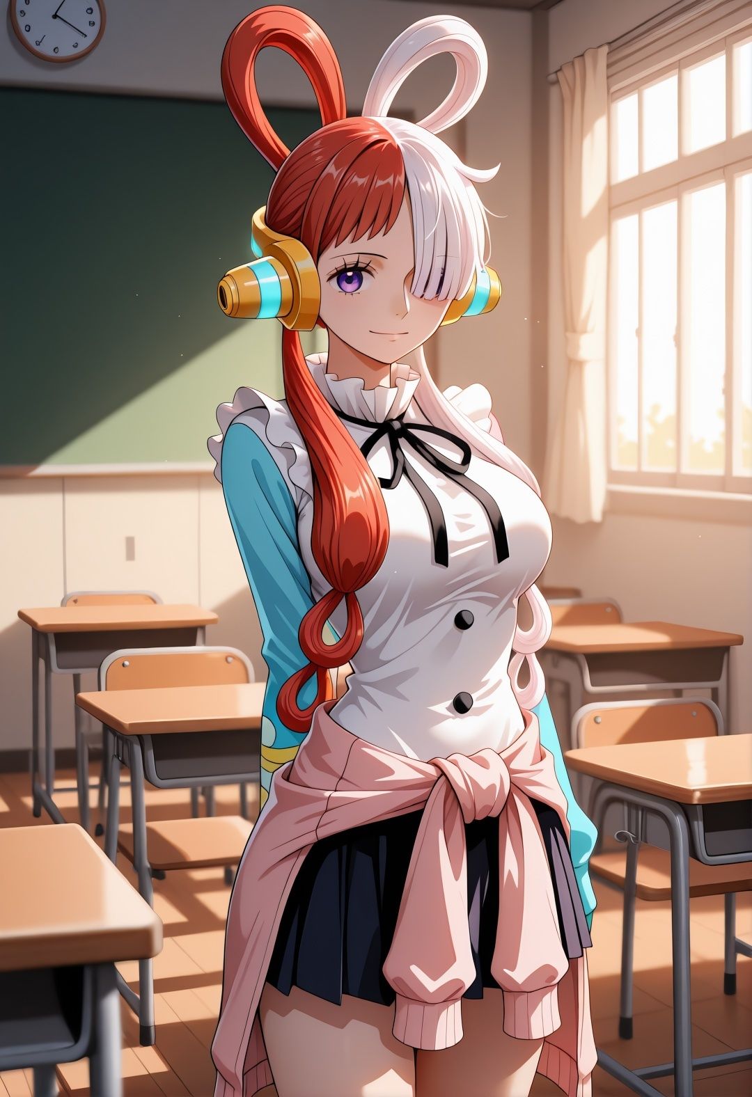 O〇E PI〇CE ウ〇パロディ学校凌●CG集 教室トイレプールで犯●れアヘ顔絶頂美少女 - サンプル画像 1