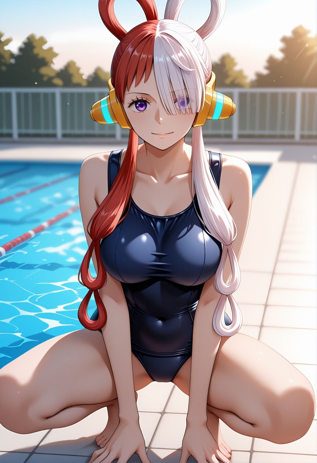 O〇E PI〇CE ウ〇パロディ学校凌●CG集 教室トイレプールで犯●れアヘ顔絶頂美少女 - サンプル画像 6