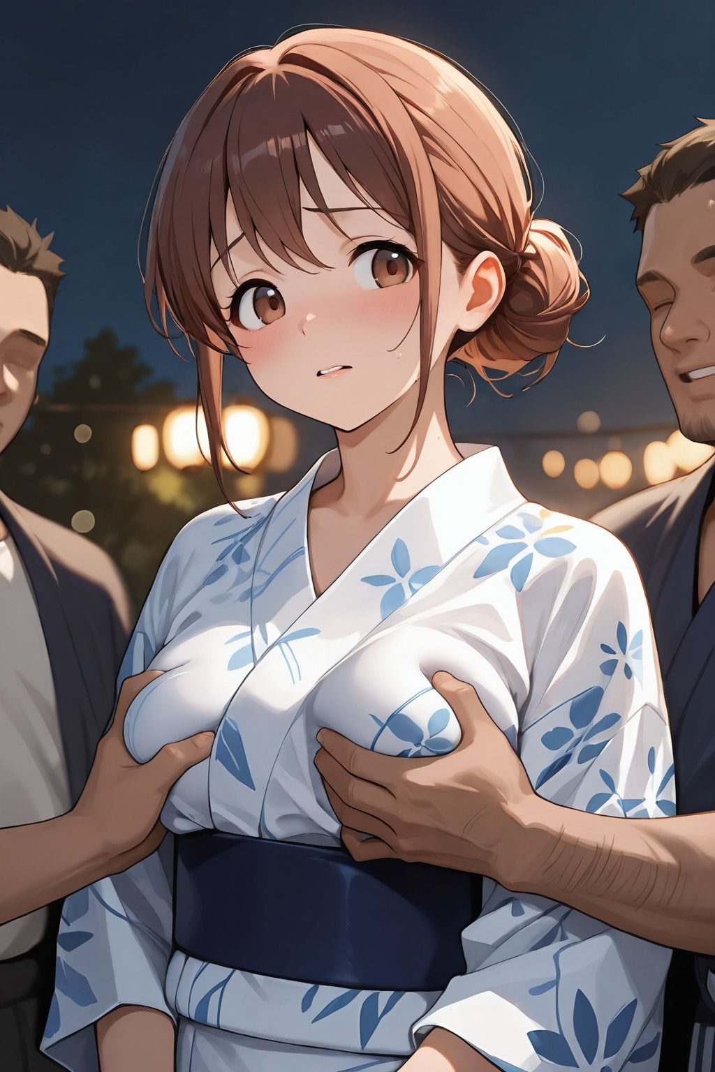 彼女が夏祭りで寝取られた - サンプル画像 3