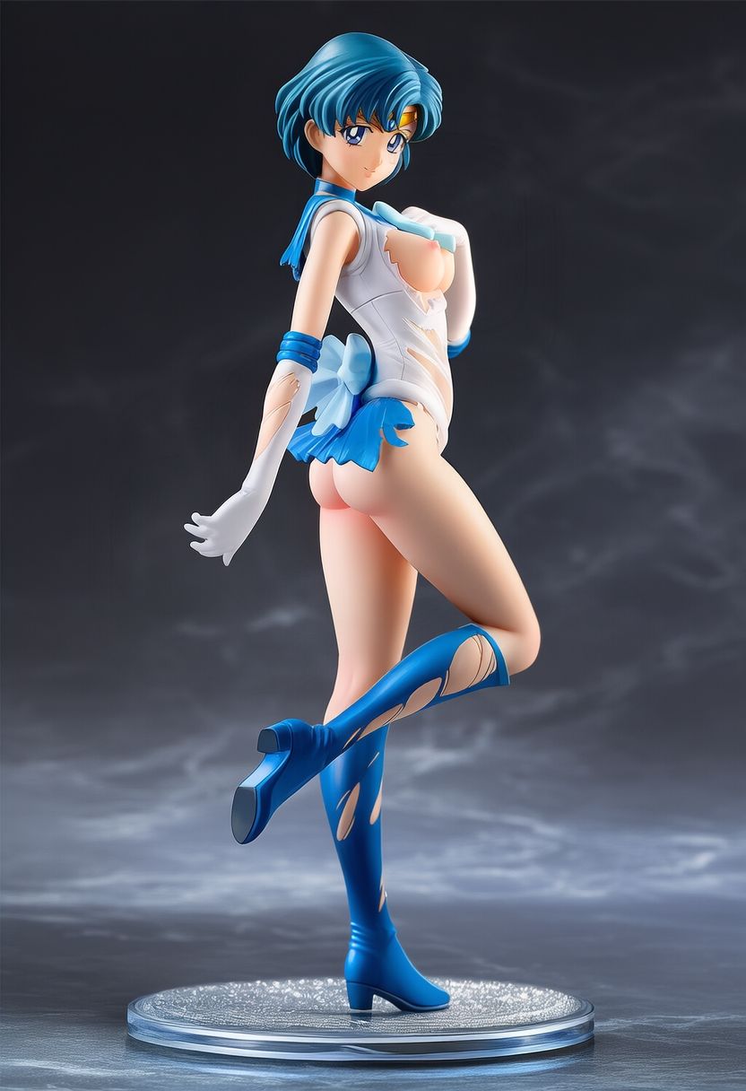 美●女戦士フィギュア敗北 - サンプル画像 1