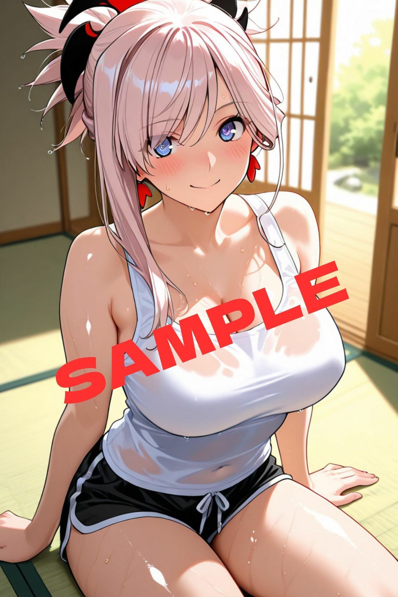 日本サー○ァント真夏の汗だくS○X - サンプル画像 9