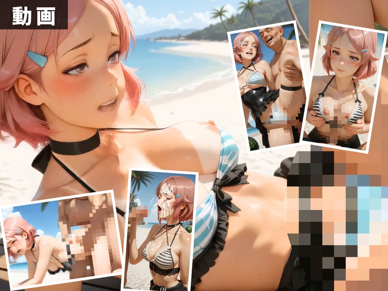 ソ●ドアート・オンライン 〜波濤の聖女たちと禁断の海姦〜【セット作品】 - サンプル画像 6