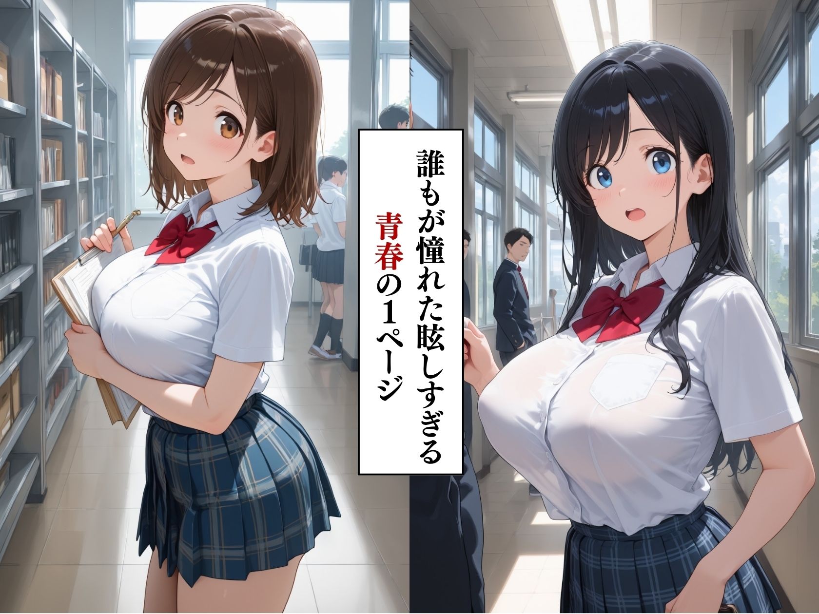 女子校生快楽堕ち 秘密のハーレム大乱交 - サンプル画像 1