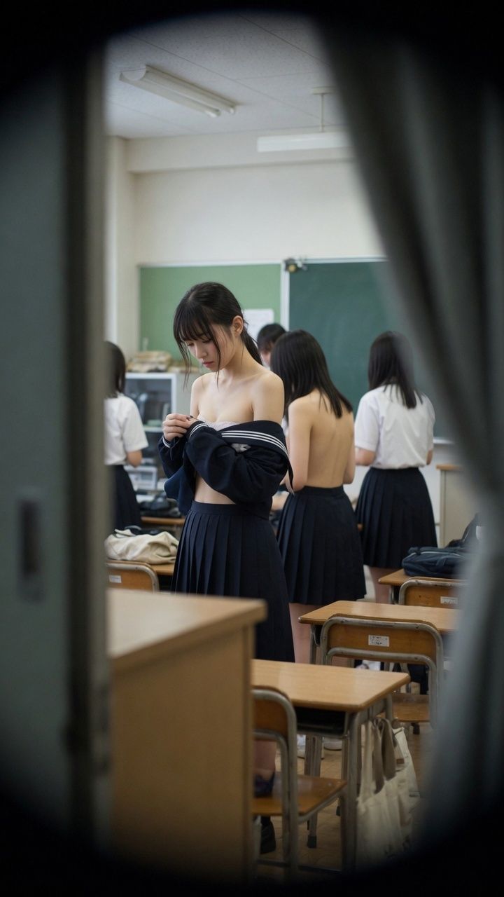 【500枚】JK 女子校生  変態教師の盗撮記録 - サンプル画像 2