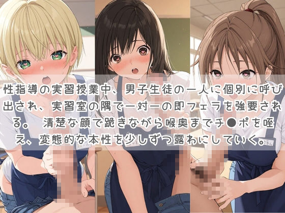 生徒たちの搾精パトロール係 〜先生を見つけたら即抜きサービス〜 い〇ご100％ - サンプル画像 1