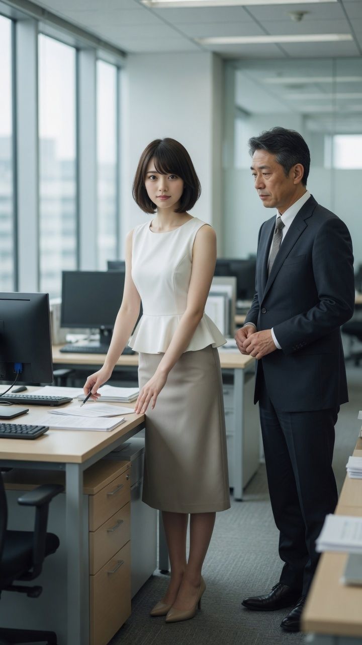 オフィスの気になる女性に無許可でかぶりつき放題 - サンプル画像 1