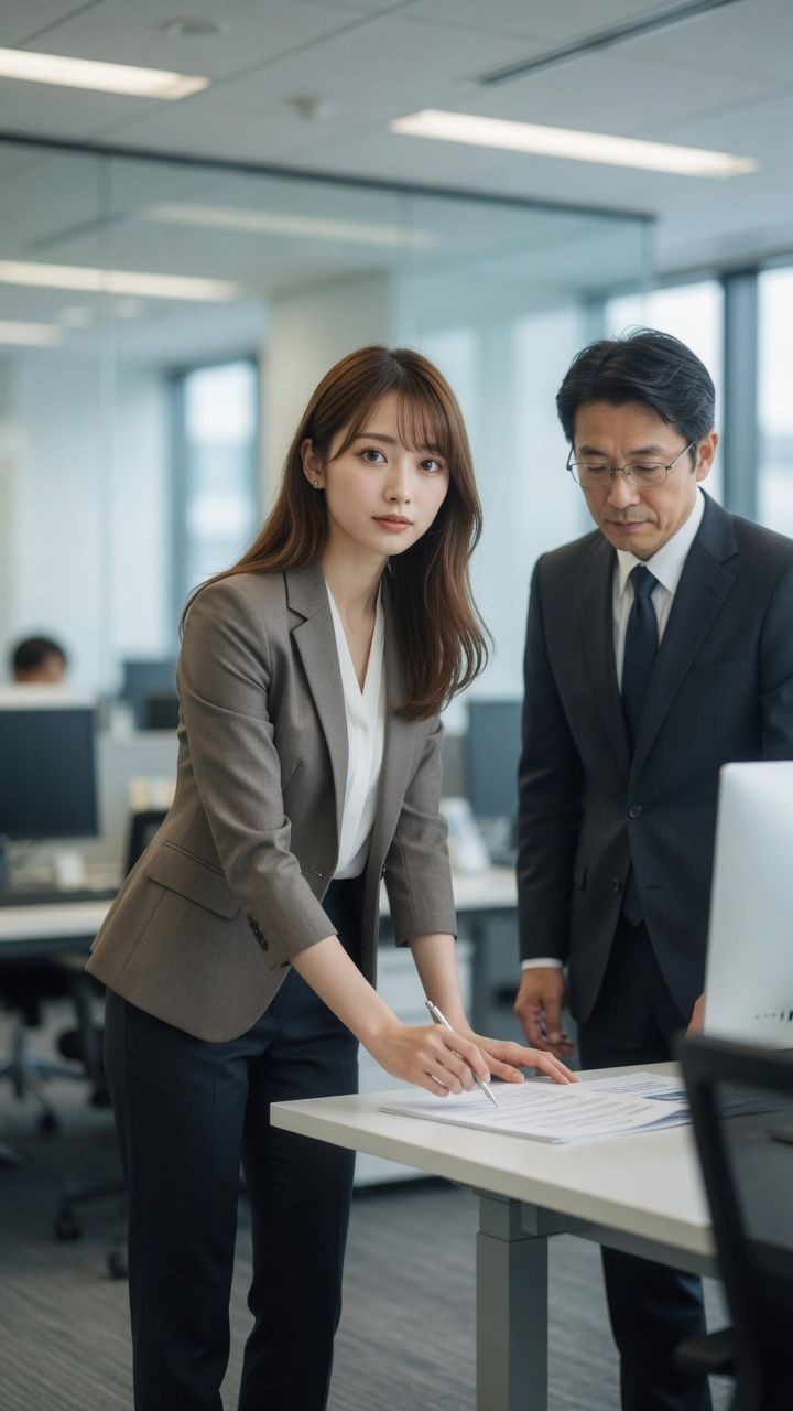 オフィスの気になる女性に無許可でかぶりつき放題 - サンプル画像 2