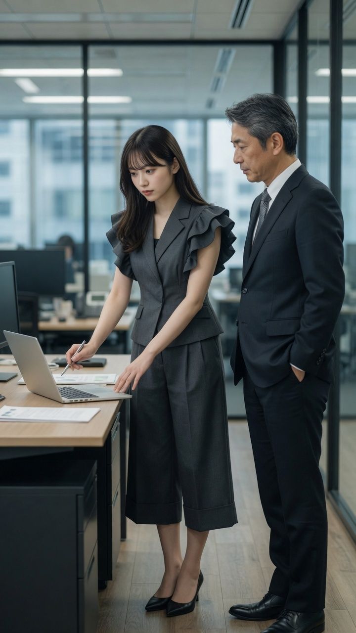 オフィスの気になる女性に無許可でかぶりつき放題 - サンプル画像 3