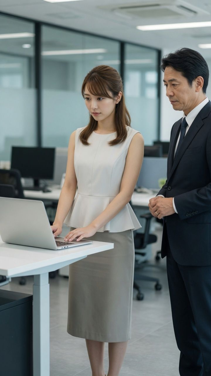 オフィスの気になる女性に無許可でかぶりつき放題 - サンプル画像 5