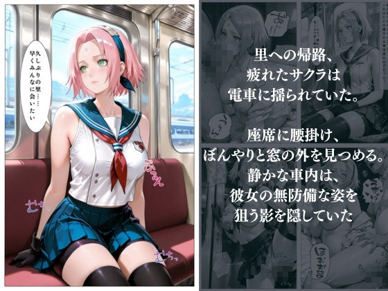 くノ一美少女一 電車堕ち妊娠調教 〜セリフありCG集〜 NA◯UTO6キャラ - サンプル画像 1