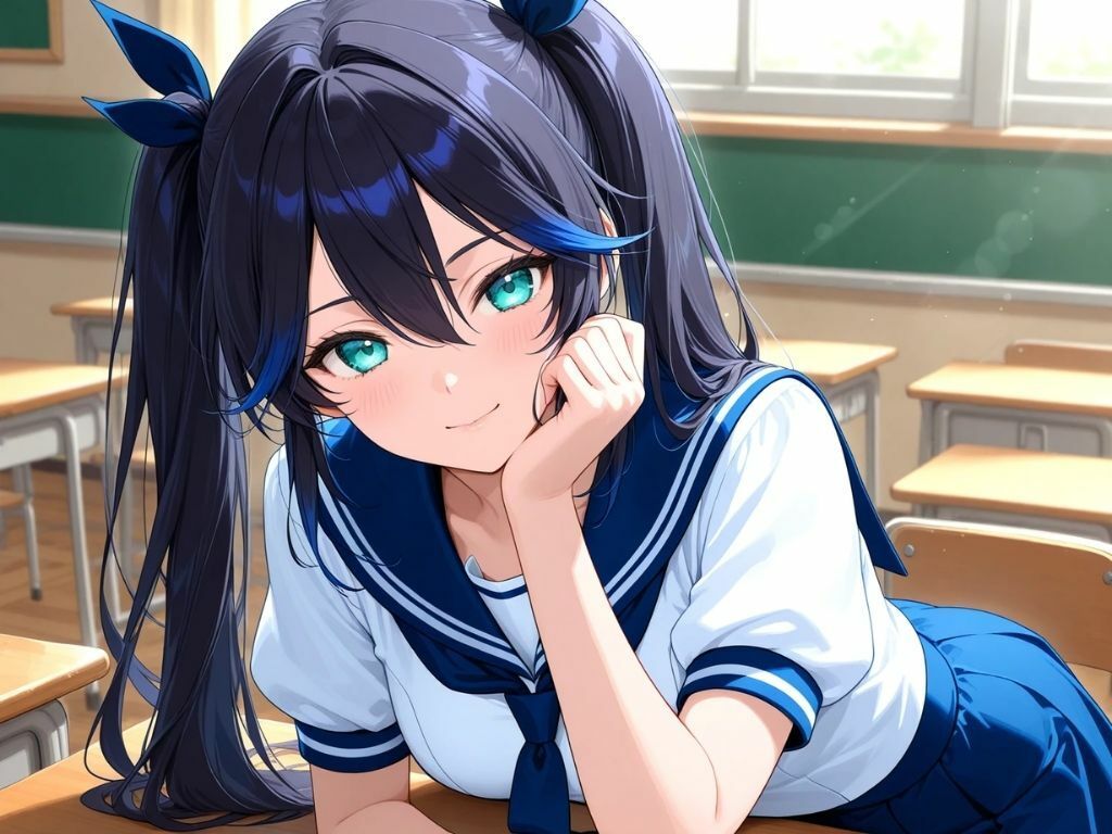 セーラー服美女で、ひとぬきっ - サンプル画像 1