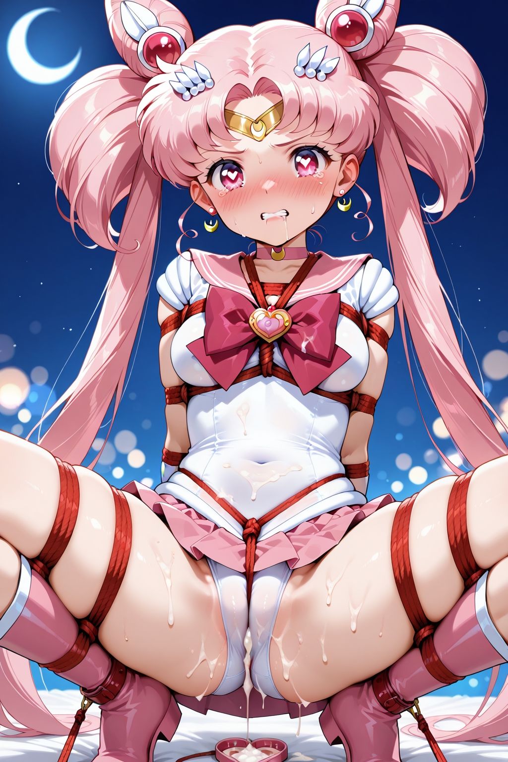 夢見る乙女の調教コレクション13〜美少女戦士〇ーラームーン風10・ちび〇さ風・緊縛編 - サンプル画像 4
