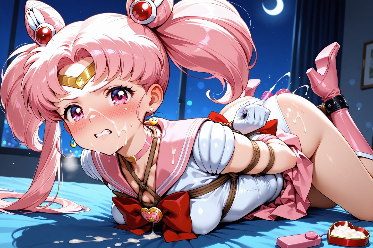 夢見る乙女の調教コレクション13〜美少女戦士〇ーラームーン風10・ちび〇さ風・緊縛編 - サンプル画像 8