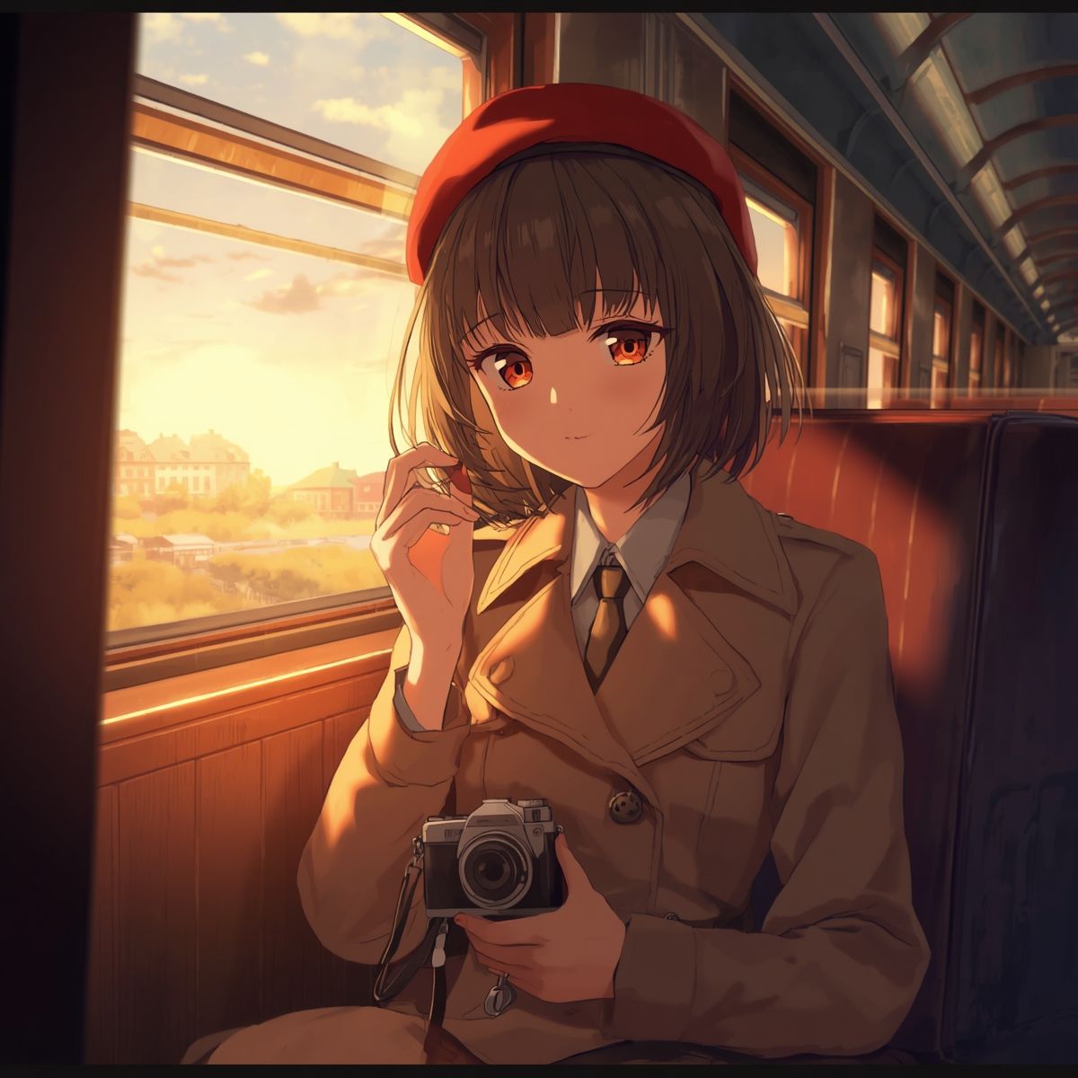 【AIイラスト集】NOSTALGIA II - 硝子越しのソワレと密やかな書架 - - サンプル画像 2