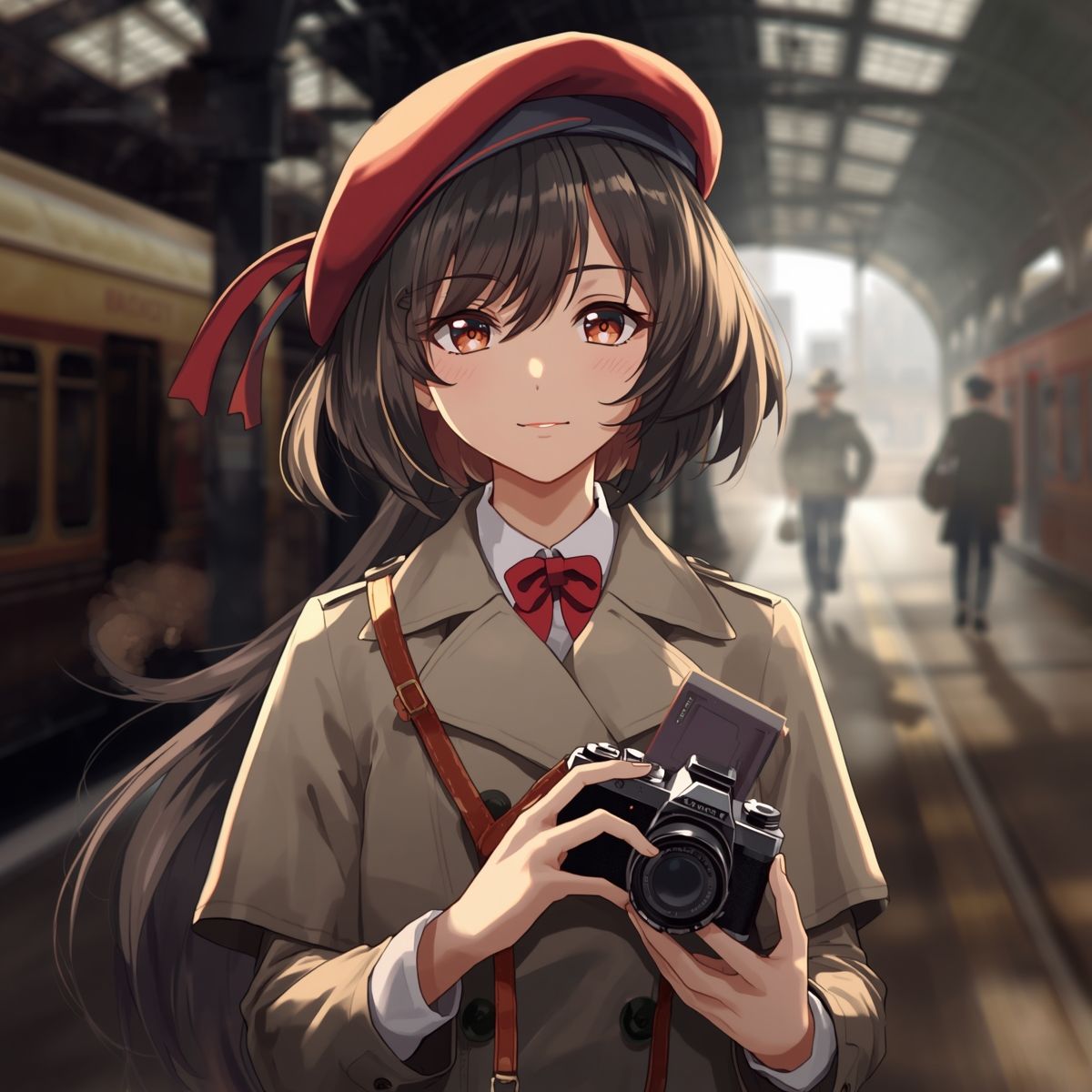 【AIイラスト集】NOSTALGIA II - 硝子越しのソワレと密やかな書架 - - サンプル画像 3