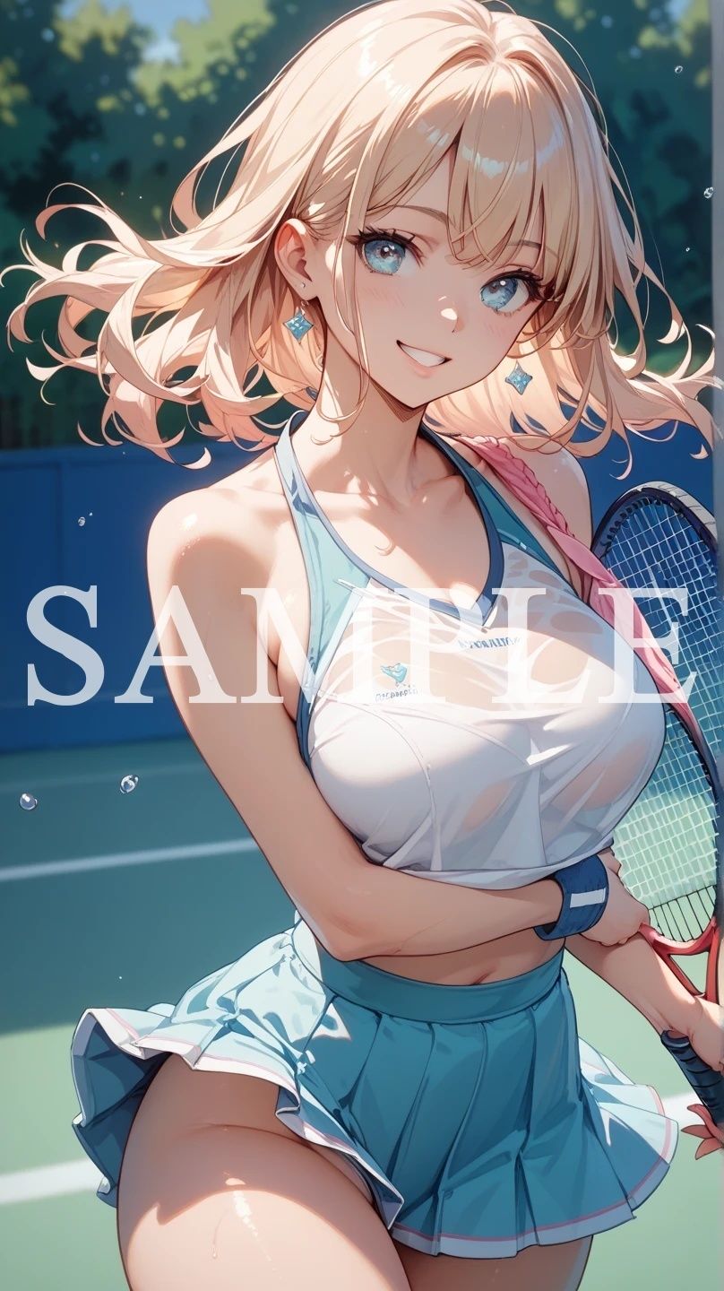 【豪華500枚セット】Tennis Girl - サンプル画像 2