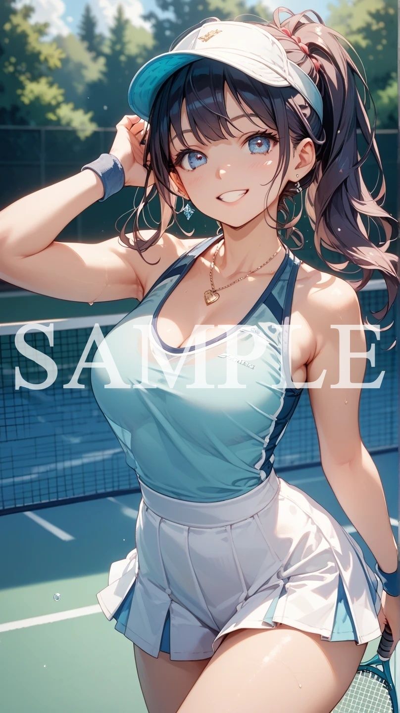 【豪華500枚セット】Tennis Girl - サンプル画像 4