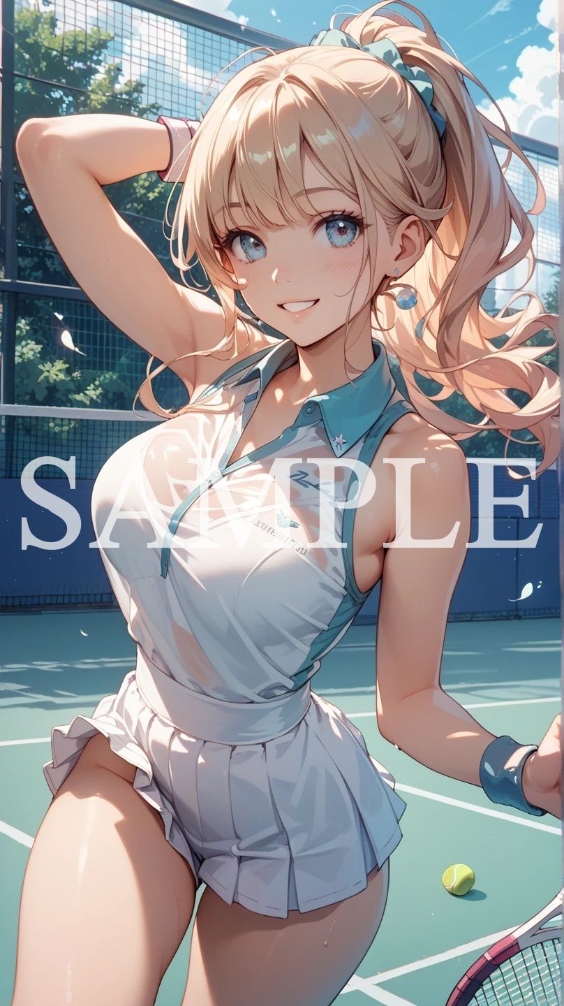 【豪華500枚セット】Tennis Girl - サンプル画像 5