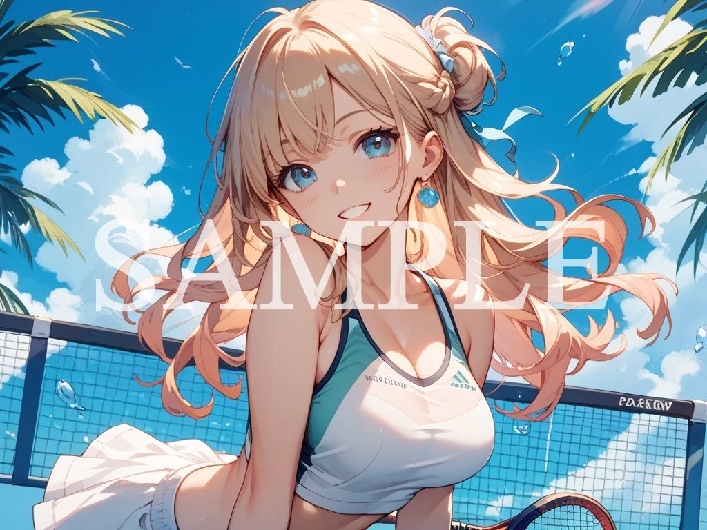 【豪華500枚セット】Tennis Girl - サンプル画像 6