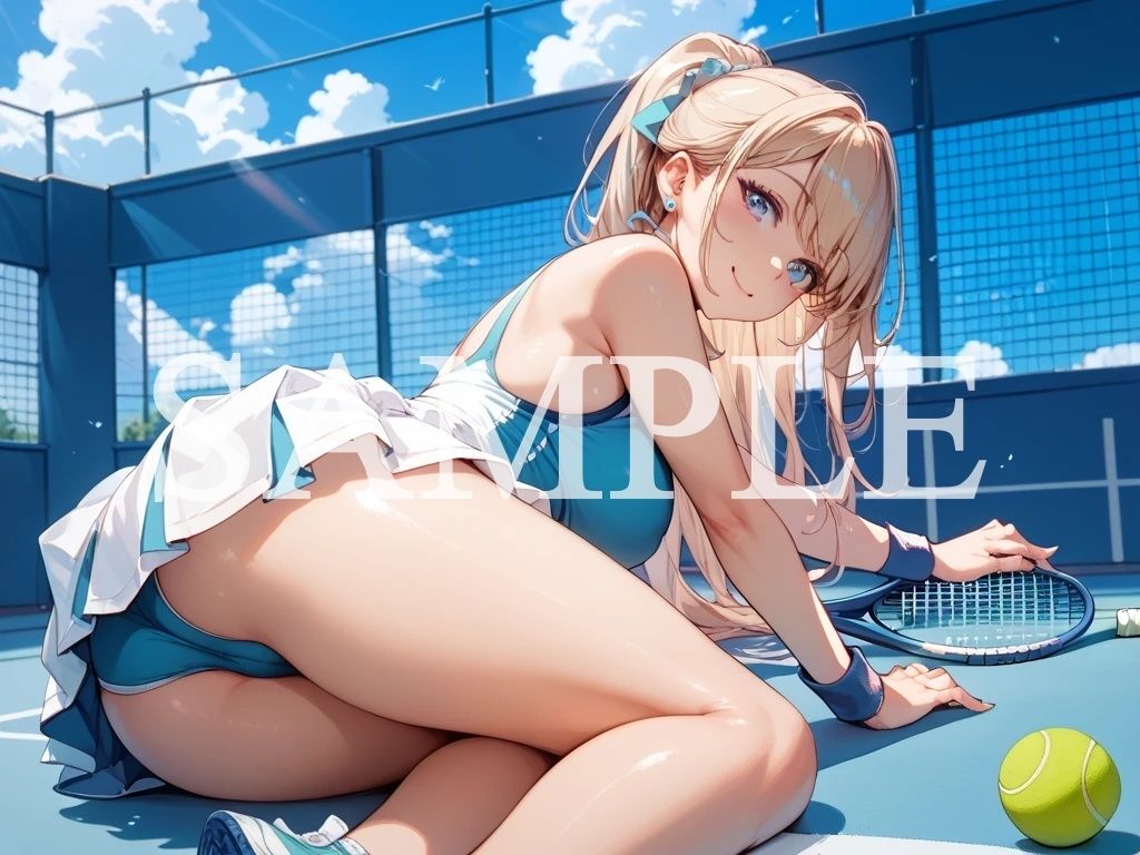 【豪華500枚セット】Tennis Girl - サンプル画像 7
