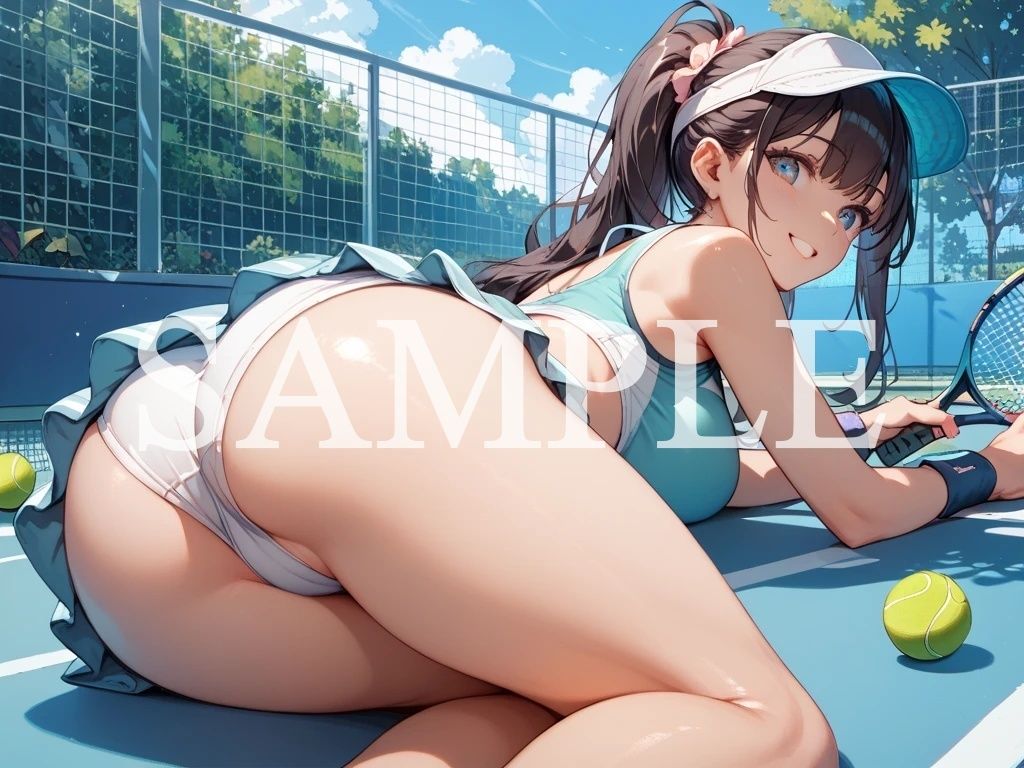 【豪華500枚セット】Tennis Girl - サンプル画像 8
