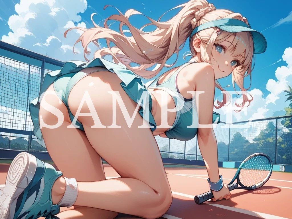 【豪華500枚セット】Tennis Girl - サンプル画像 10