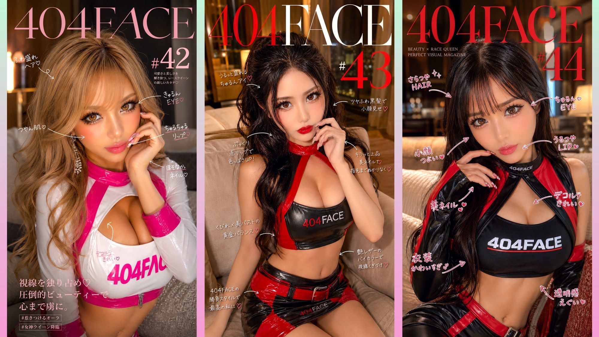 【404FACE】GARQUEEN ド派手メイクの最強レースクイーンギャルに大量顔射！☆48人☆【4K超高画質動画】Facial Compilation - サンプル画像 8
