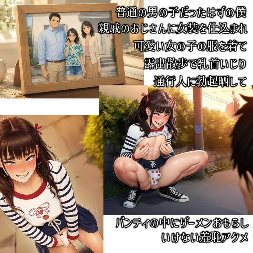 女の子になった僕-メス堕ち志願女装露出散歩 - サンプル画像 1