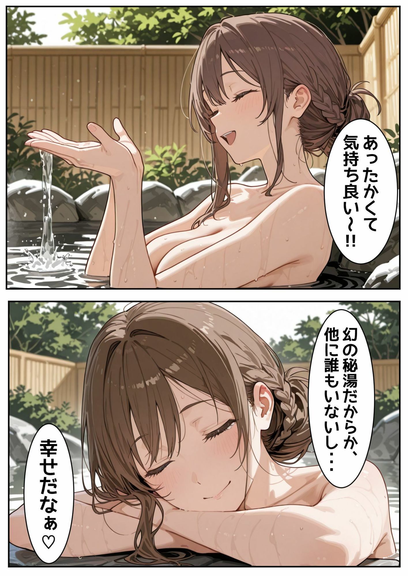 一人旅にはご用心！秘湯に潜む魔の手 - サンプル画像 1