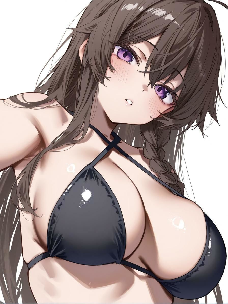 地味な先輩の裏の顔 〜大胆水着で誘惑してくる先輩が可愛すぎる〜 - サンプル画像 1