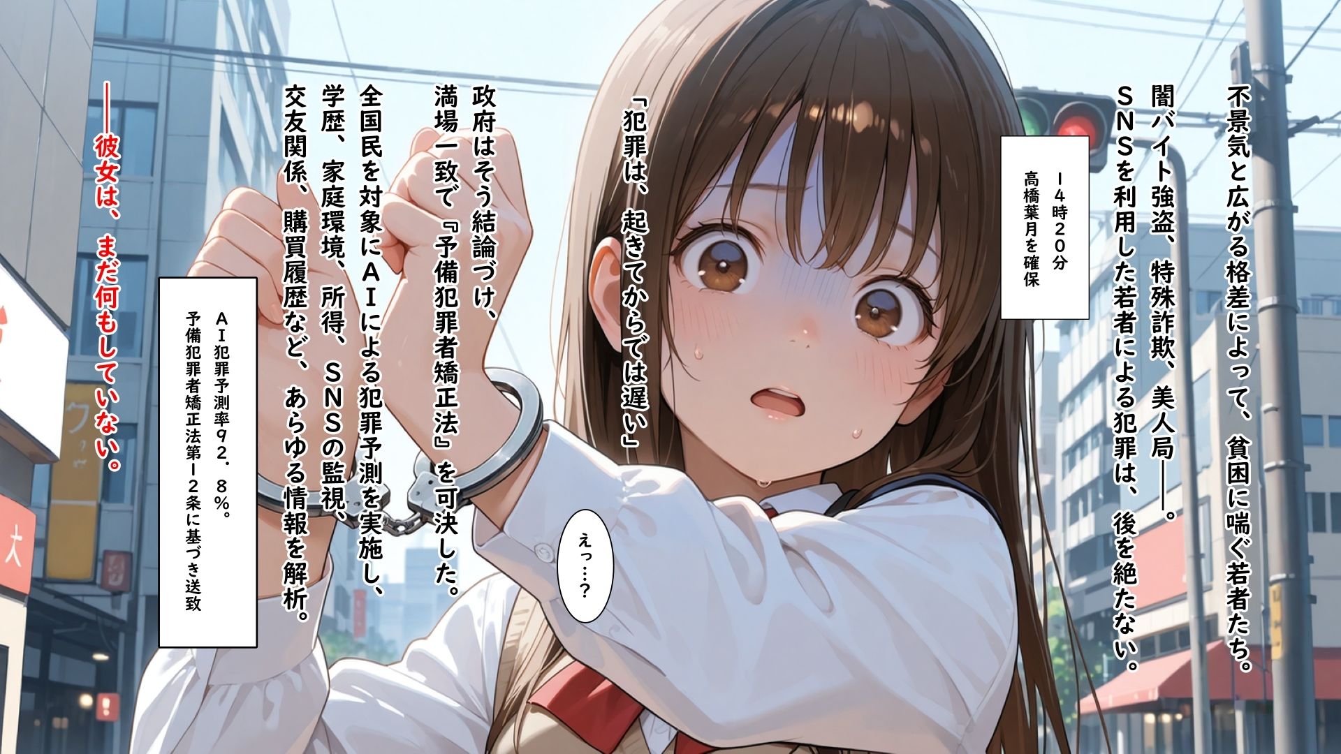 AI予測犯罪者の少女たち〜矯正施設観察記録〜 - サンプル画像 1
