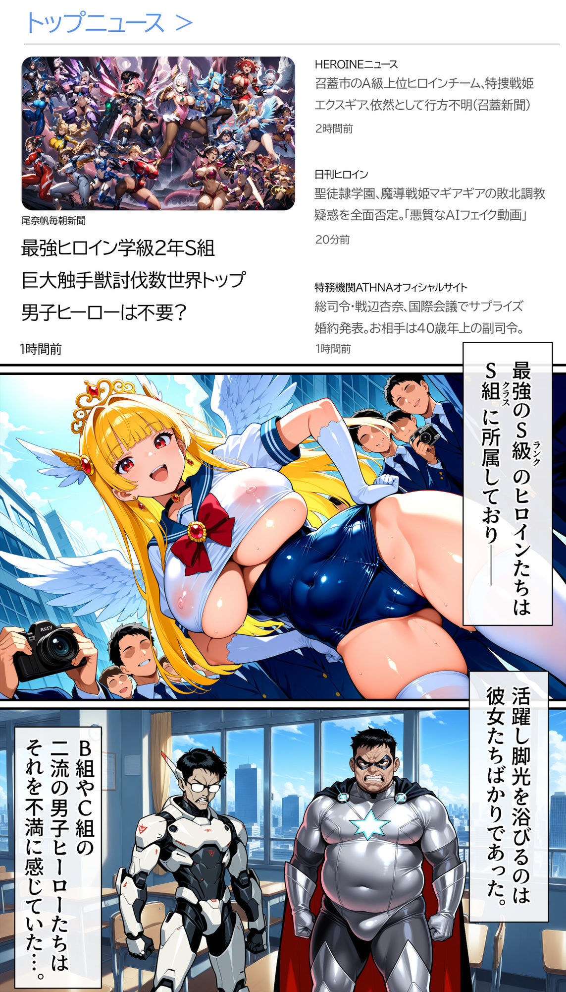 聖翼天使セラフィック・ナイツ〜裏切りのザーメンプール〜『学校は安全だと思ったのに』 - サンプル画像 1