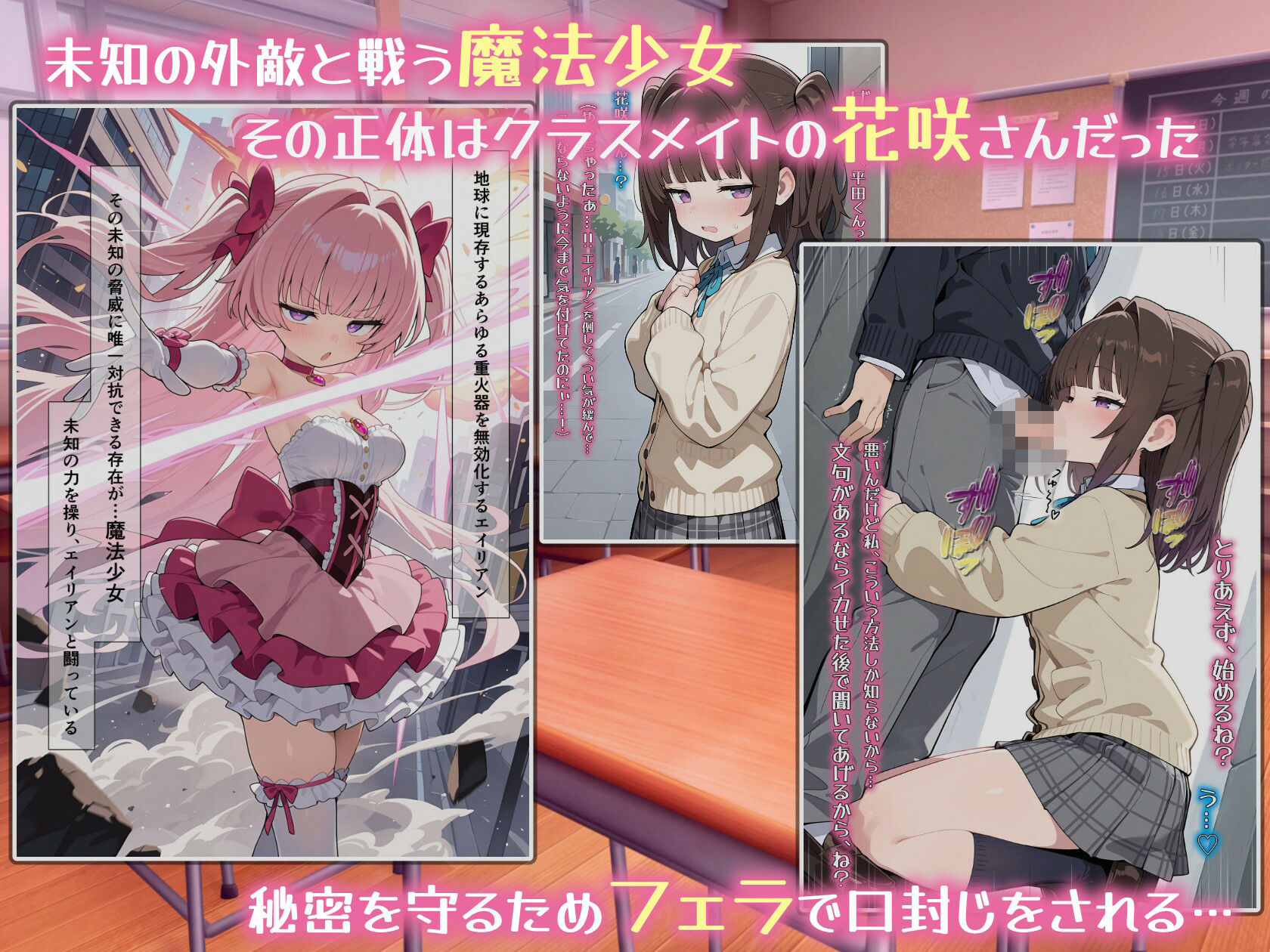 魔法少女の足コキ調教〜ザコマゾ精子を一滴残らず踏み搾る〜 - サンプル画像 1