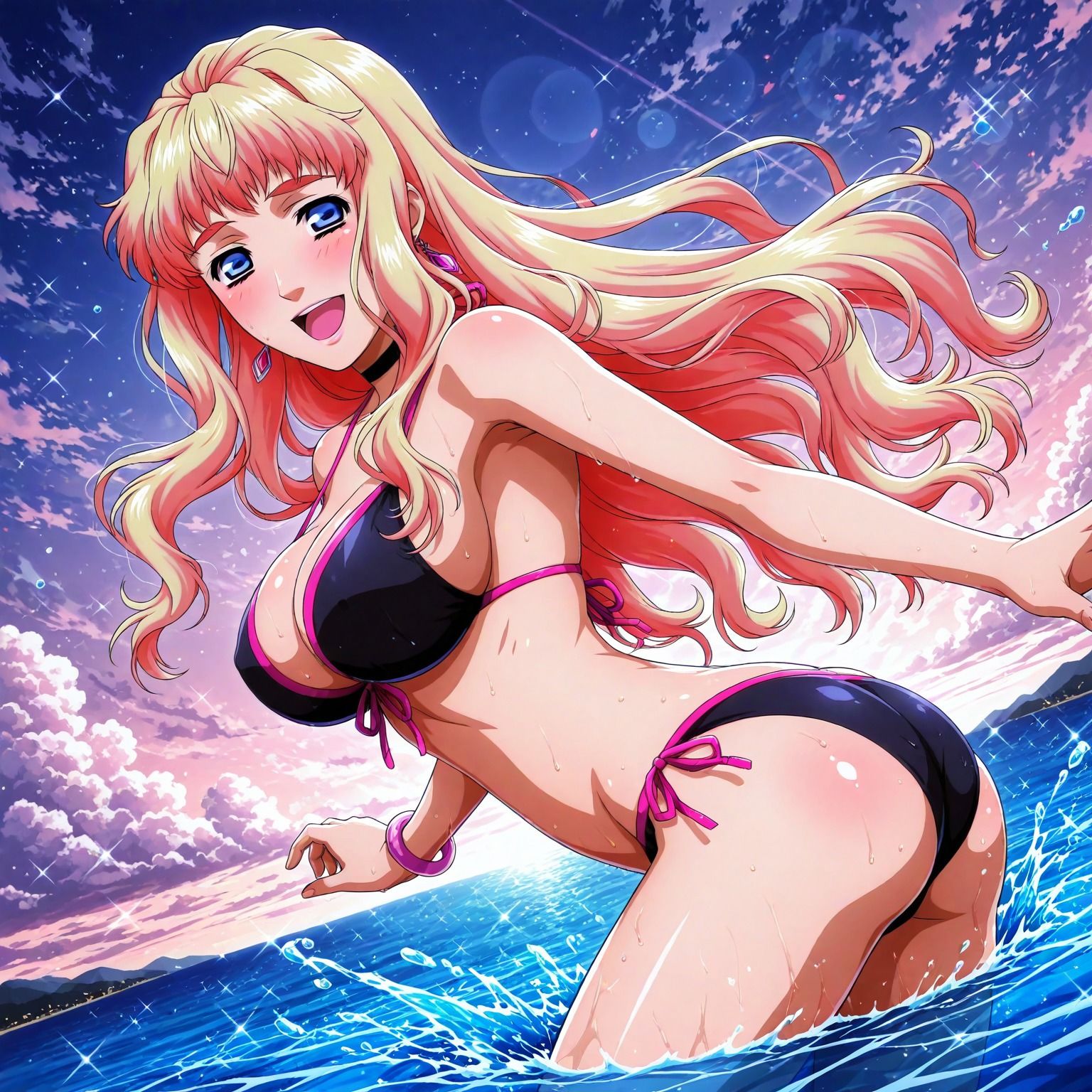 真夏の物語〜銀河の妖精シェリル・〇ーム、海でイチャラブ編〜 - サンプル画像 4