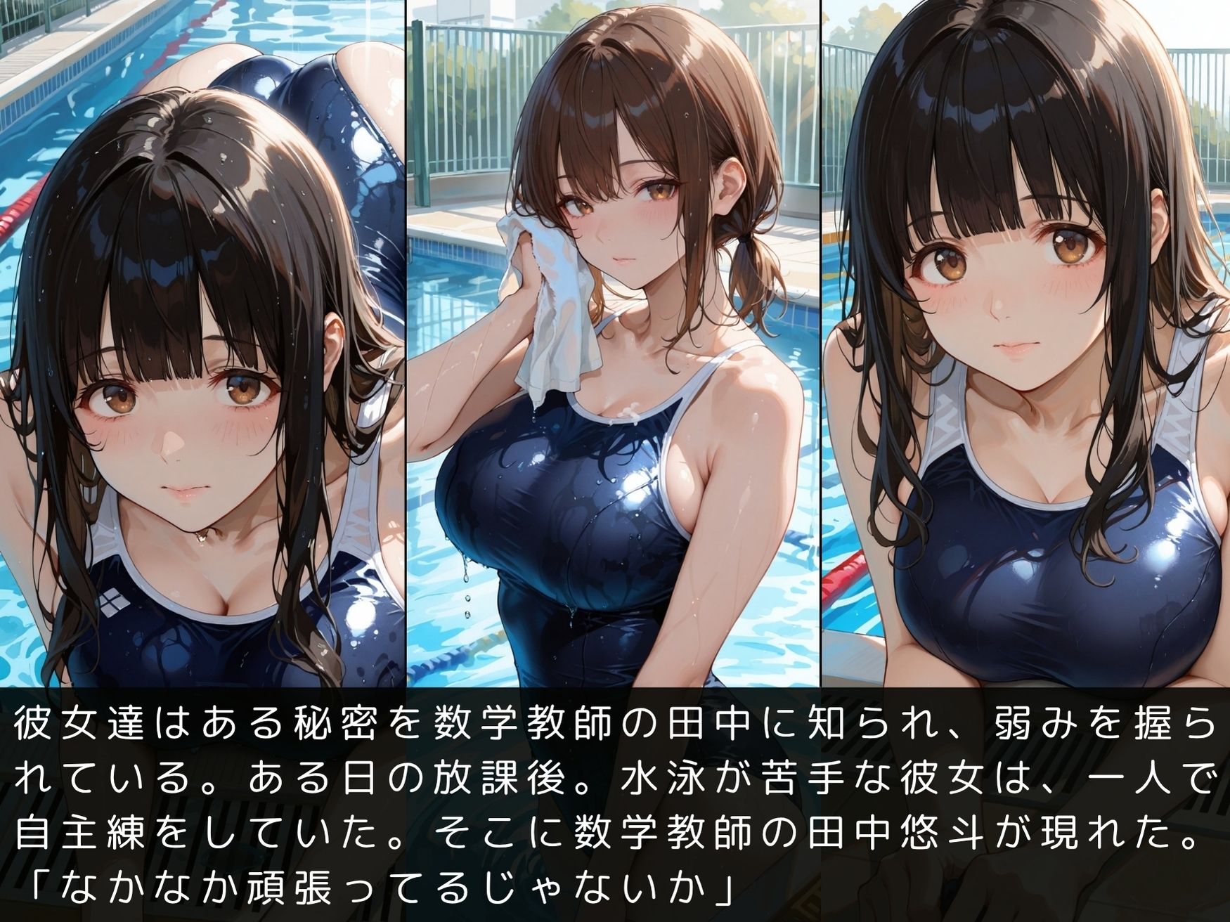 放課後の性指導〜禁断の記録〜プール編〜 - サンプル画像 4