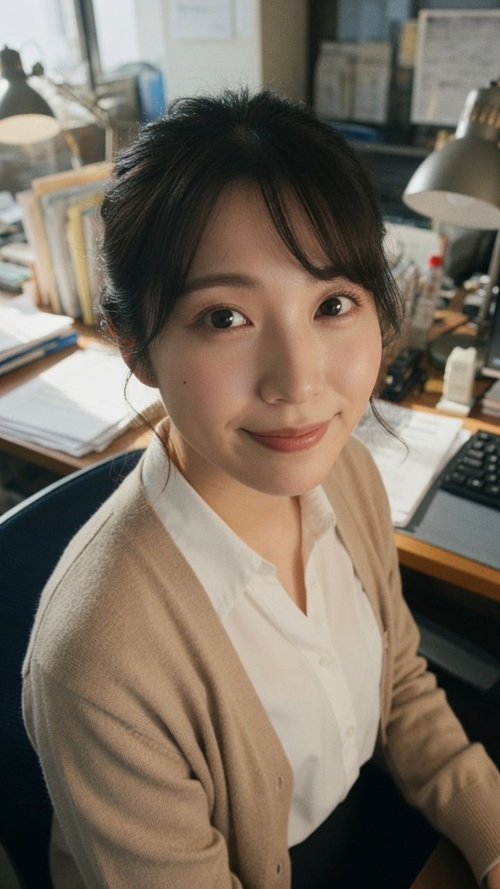 【AI生成】AI写真集 Vol.4 渡辺 聡美 インターン/大学生（24）「インターンと過ごす、禁断の時間」 - サンプル画像 3