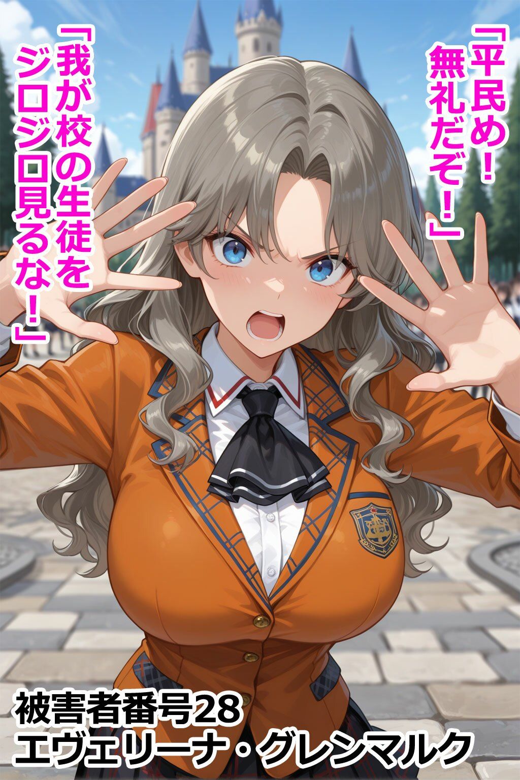 巨乳お嬢様レ〇プ事件被害者録2 即出し2コマ - サンプル画像 4