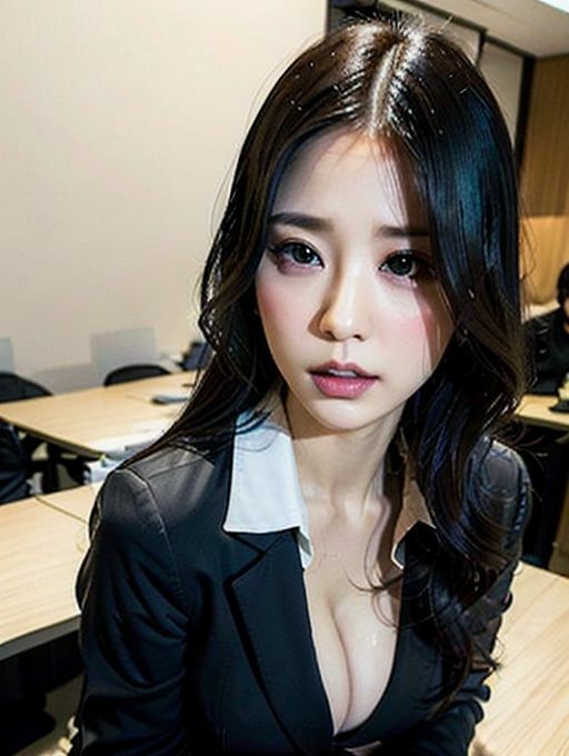 綾乃瀬ゆきな 深夜残業【本編】〜清楚系美人OLが残業中に〜 - サンプル画像 2