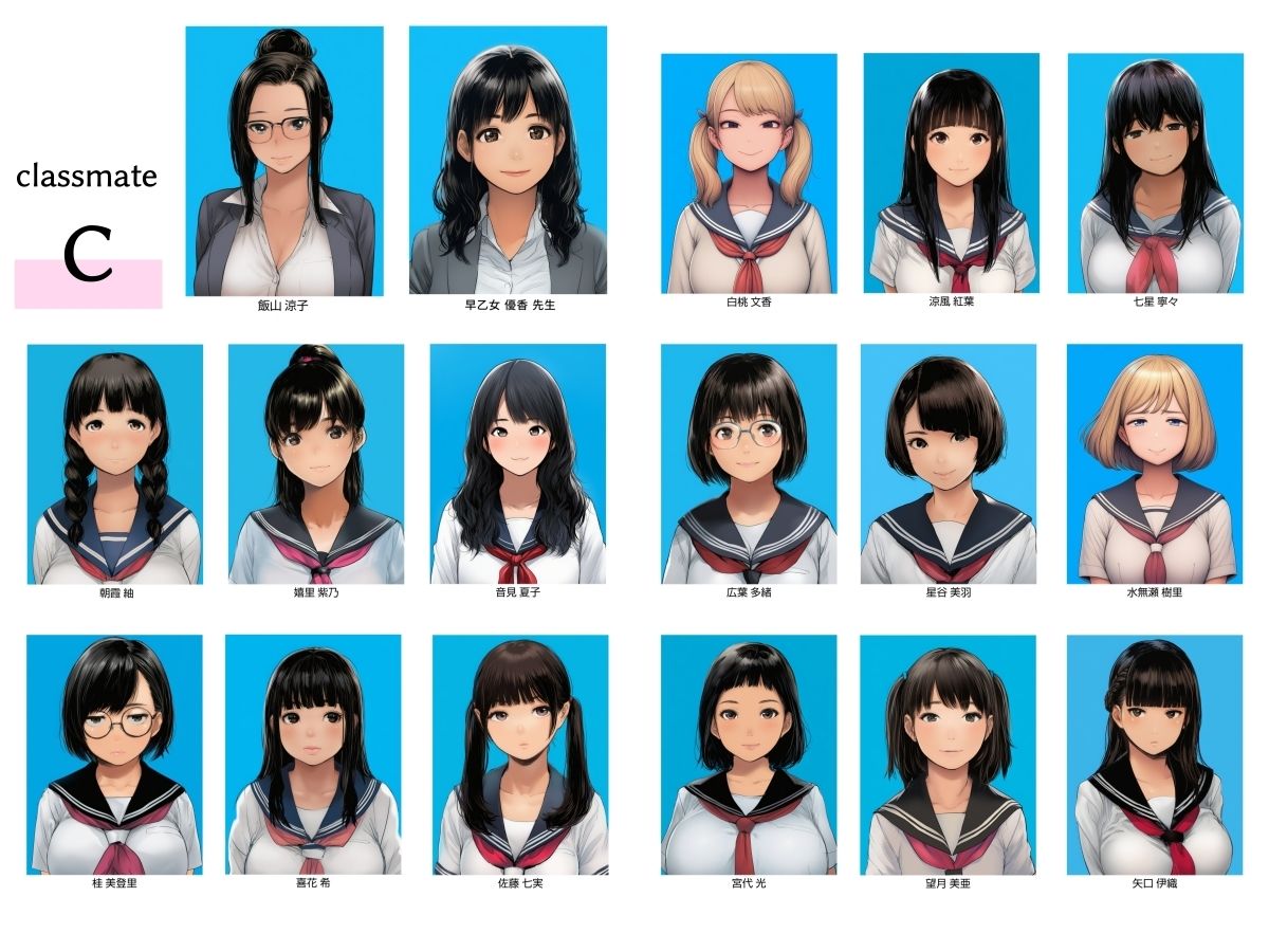 栄愛女学院 メモリーズ/（裏）メモリーズ C組 - サンプル画像 1